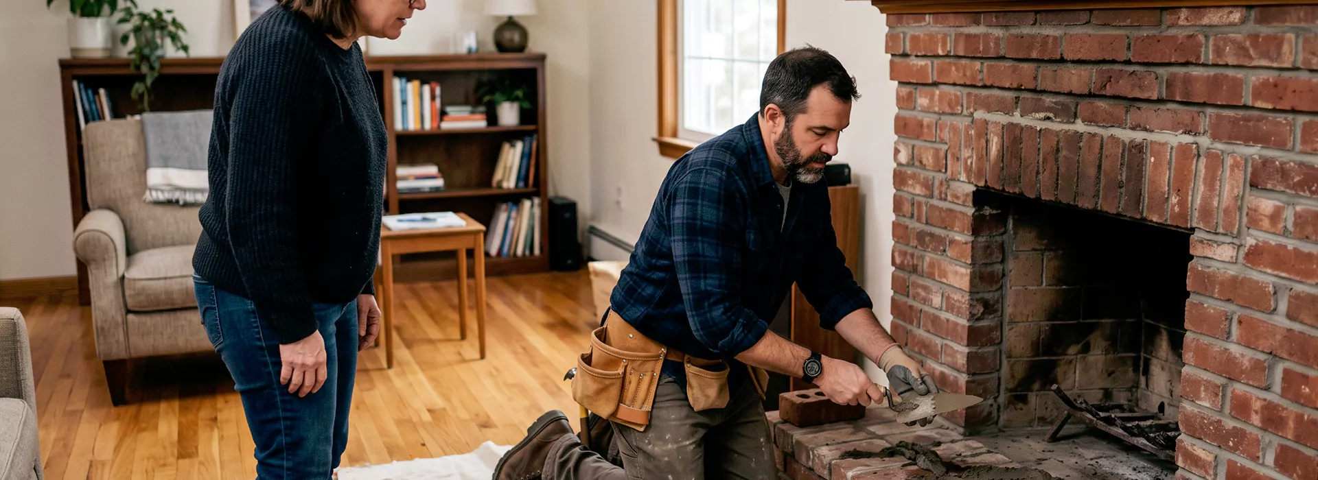 Brick Fireplace Repair in Torrance