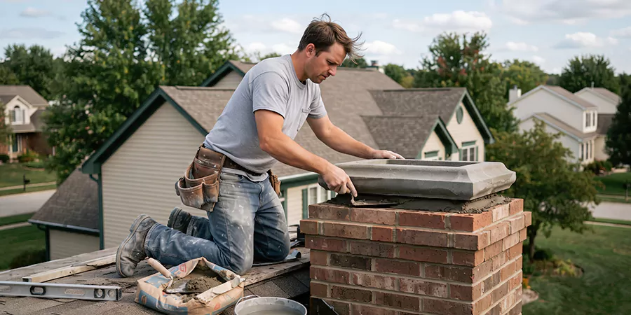 Stone Chimney Crown Installation Torrance