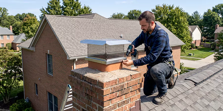 Masonry Chimney Spark Arrestor Installation Torrance