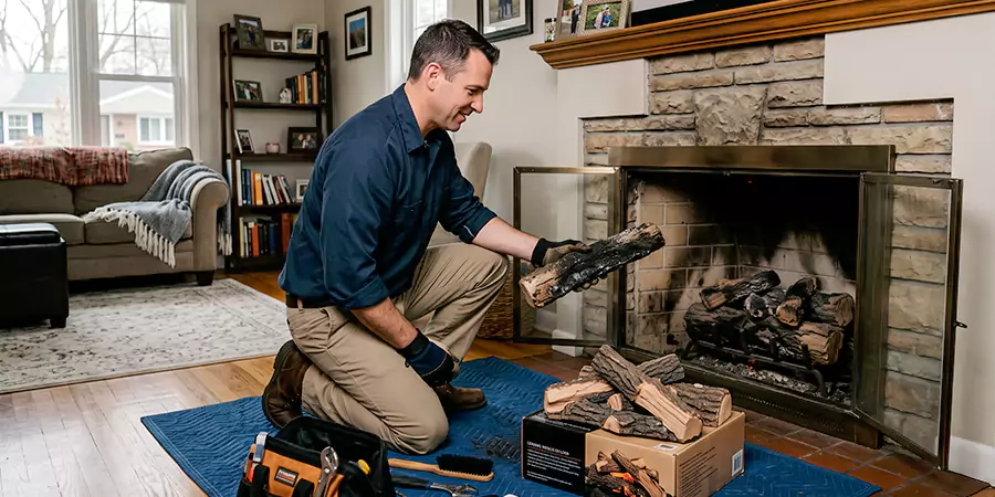 Replacing Gas Fireplace Logs Torrance