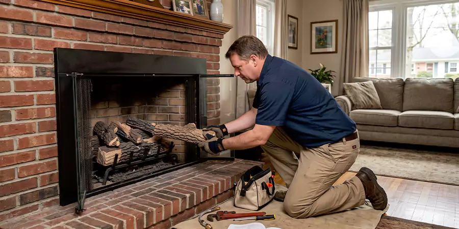 Propane Fireplace Logs Installation Torrance